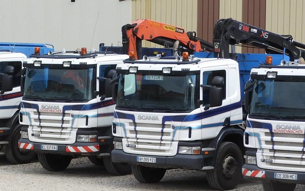 Camion 6&#215;4 Grue Lingolsheim