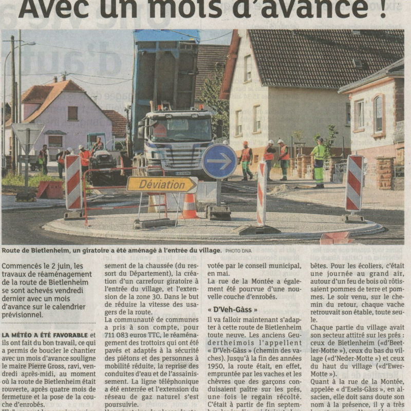 Articles de presse Haguenau 1