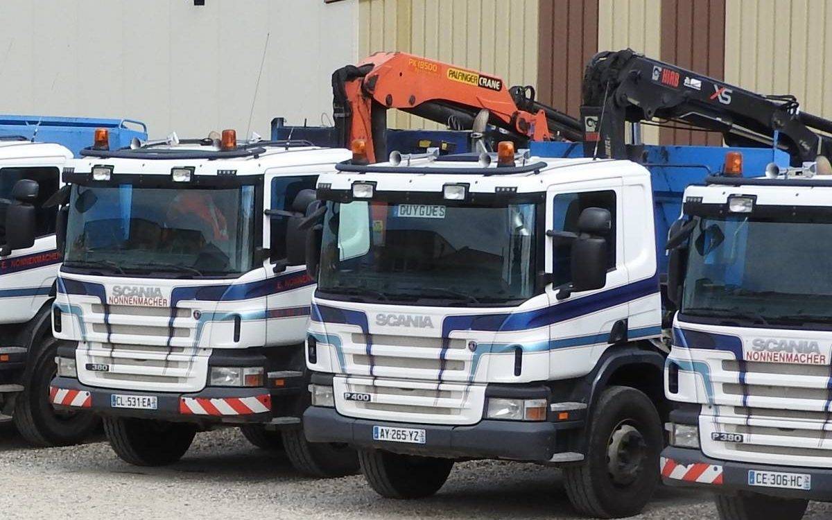 Camion 6&#215;4 Grue Lingolsheim