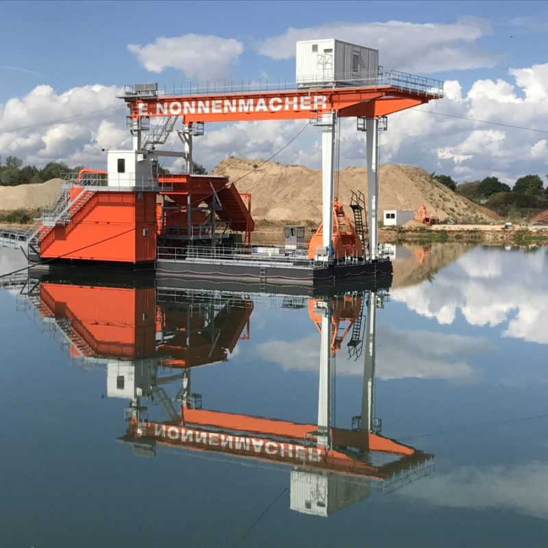 Montage drague flottante à Brumath Hœœnheim 13