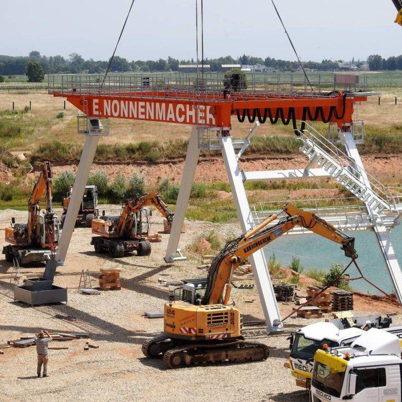 Montage drague flottante à Brumath Ostwald 7