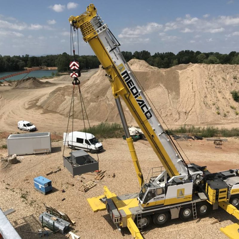 Montage drague flottante à Brumath Schiltigheim 10