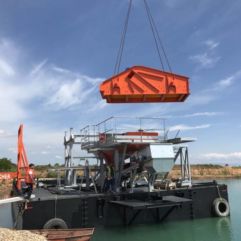 Montage drague flottante à Brumath Erstein 2